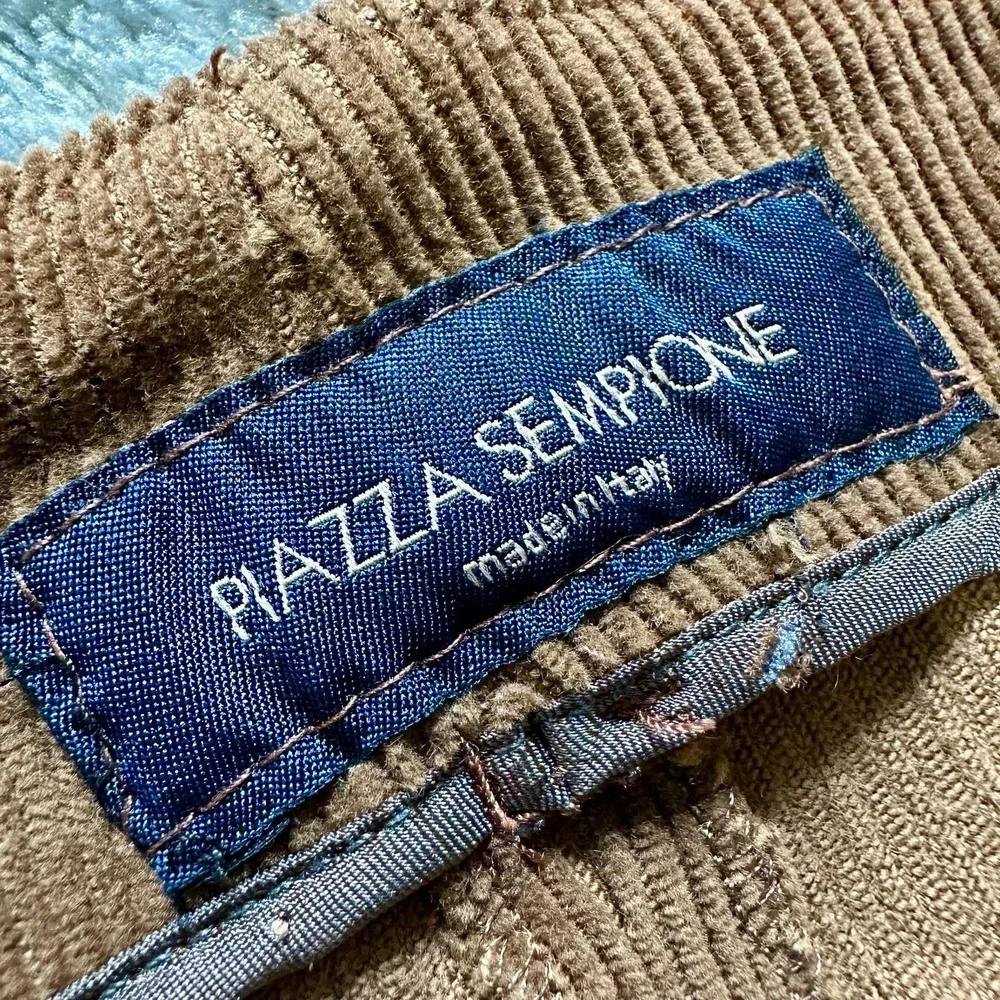 Piazza Sempione Camel Corduroy Ankle Pants IT 42 US 6 Made in Italy